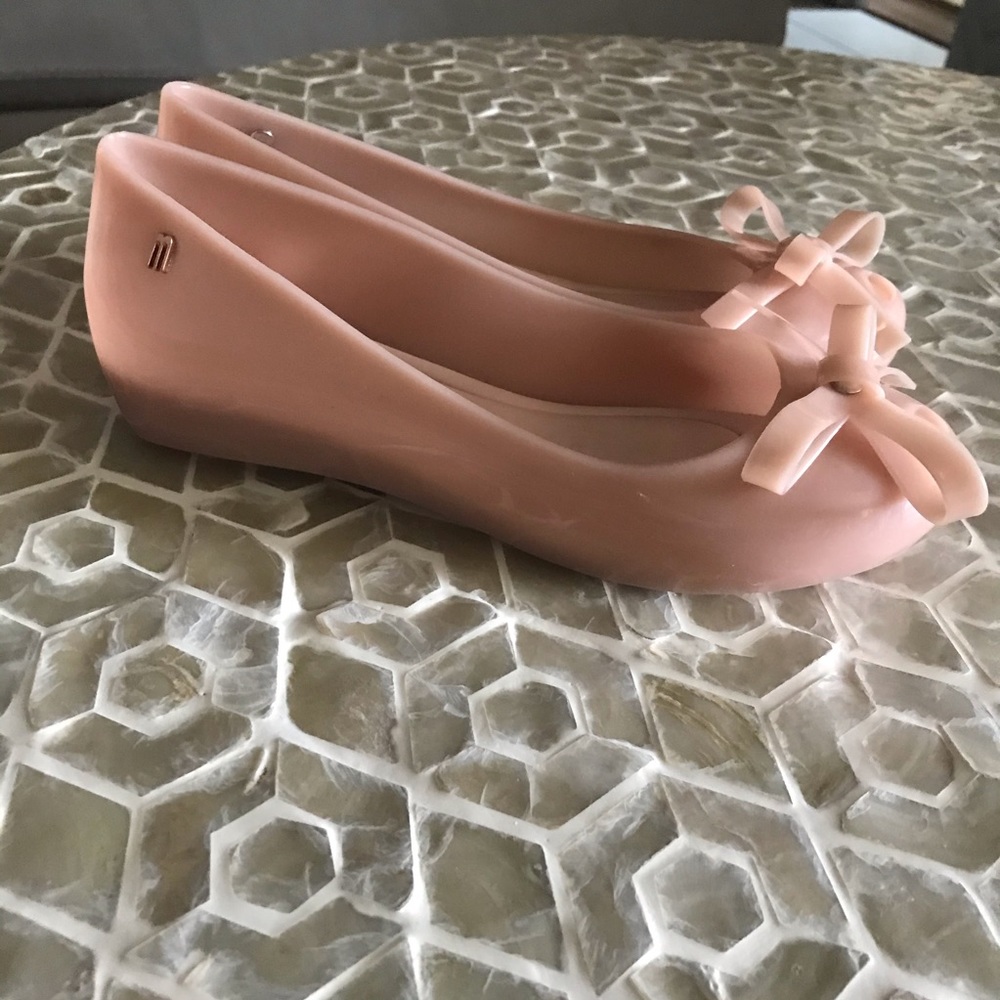 Melissa UltraGirl Bow II jelly peep-toe jelly flat - Picture 12 of 12
